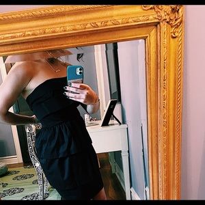 Black Strapless French Connection Dress